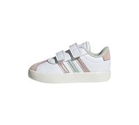 adidas Unisex Baby VL Court 3.0 Shoes Infants, FTWR White/Linen Green met./Sandy Pink met, 4 UK Child