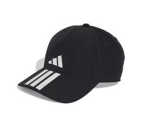 adidas Unisex Baseball 3 Stripes Climaproof Hat, Black/White, XS-S