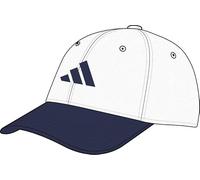 adidas Unisex Baseball Cap Flexfit, White/Dark Blue/Grey Two, XS-S