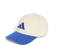 adidas Unisex Baseball Flexfit Hat, Ivory/Team Royal Blue, M-L