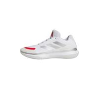 adidas Unisex BB Legends Low Basketball Shoes, FTWR White/Halo Blue/Pure Ruby, 9 UK
