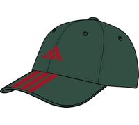 adidas Unisex Bball 3S Cap New Logo, Team Dark Green/Better Scarlet, M-L