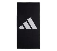 adidas Unisex Brand Stripes Towel, Black/White, L