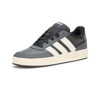 adidas Unisex-Child Breakbase J Sneaker, Black/Off White/Carbon, 6.5 Wide Big Kid