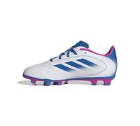 adidas Kids' Goletto IX Firm Multi Ground Soccer Cleat, White/Bright Royal/Team Shock Pink, 5.5 Big Kid