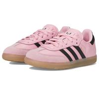 adidas Unisex Child Ltpink/Cblack Samba Messi J Light PinkCore Black/GUM4 9.5 US, Light Pink Black Rubber, 10 Wide Big Kid