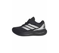 adidas Unisex-Child Run Falcon 6 Elastic Lace & Strap, Black/Silver Metallic, 10.5 UK