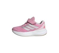 adidas Unisex-Child Run Falcon 6 Elastic Lace & Strap, St Tropic Bloom/Silver Metallic/Lucid Pink, 10.5 UK