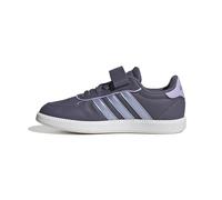 Adidas Unisex Children's Breaknet Sleek Elastic Lace & Strap Trainers, Preloved Violet Blue Spark Met Powder Plum, 4.5 UK