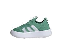 adidas Unisex Children's Bubblecomfy Shoes Kids Shoes, Semi Court Green White Black, 4 Wide Infant