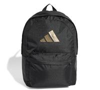 adidas Sportswear Unisex Classic 3 Bar Logo Backpack - Black, Black/Gold Met., Men Black/Gold Met.