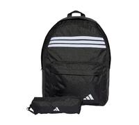 adidas Classic 3-Stripes Horizontal Backpack 27.4L Pure Black White