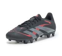 adidas Unisex Club Firm Multi Ground Sneaker, Black/Grey/Lucid Red, 5 Women/4 Men