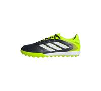 adidas Unisex COPA Pure III League Turf Football Boots, Core Black/Cloud White/Lucid Lemon, 7.5 UK