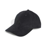 adidas Unisex Corduroy Dad Cap, Black/Black, M-L