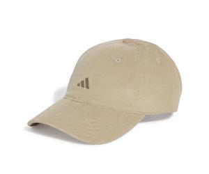 adidas Unisex Corduroy Dad Cap, Khaki Three/Khaki Six, XS-S