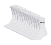 adidas Unisex Crew Socks 12-Pack - Linear Cushioned Logo, Padded