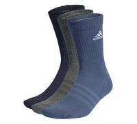adidas Unisex Cushioned Crew Socks 3 Pairs, Legend Ink / Preloved Ink / Dark Grey Heather, 8.5-10