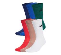 adidas Unisex CUSHIONED CREW SOCKS 6 PAIR PACK 6.5