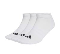 adidas Unisex CUSHIONED ESSENTIALS LOW CUT SOCKS 3 PAIR PACK, white/white/black, 10.5-12.5