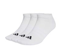 adidas Unisex CUSHIONED ESSENTIALS LOW CUT SOCKS 3 PAIR PACK, white/white/black, 6.5-8