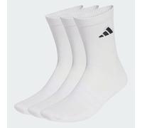 adidas Unisex Cushioned Sportswear Crew Socks 3 Pair Pack, white/white/black, 4.5-6