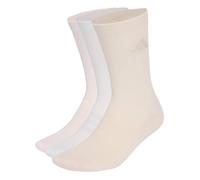 adidas Unisex Cushioned Sportswear Crew Socks 3 Pair Pack Socks, putty mauve/Distilled Pink/Frozen Purple/wonder beige, L