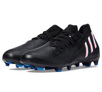adidas Unisex Edge.3 Firm Ground Soccer Shoe, Black/White/Vivid Red, 13