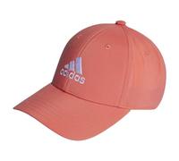 adidas Unisex Embroidered Logo Lightweight Baseball Cap, Preloved Scarlet/White, S