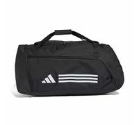 adidas Unisex Essentials 3-Stripes Duffel Bag, Black/White, One Size