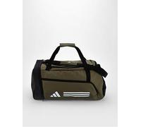 adidas Unisex Essentials 3-Stripes Duffel Bag, Olive strata/White, M