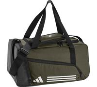 adidas Unisex Essentials 3-Stripes Duffel Bag, Olive strata/White, XS
