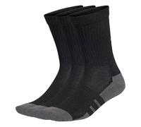 adidas Unisex ESSENTIALS CLIMACOOL Crew 3PP, Black/Grey Six, 10.5-12.5