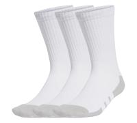 adidas Unisex ESSENTIALS CLIMACOOL Crew 3PP, White/Grey Two, 2.5-4