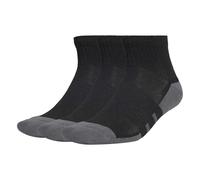 adidas Unisex Essentials Climacool Quarter 3Pp Socks, Black/Grey Six, 8.5-10