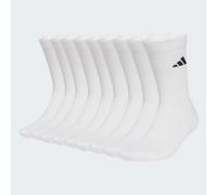 adidas Unisex ESSENTIALS CUSHIONED CREW SOCK 10PP, white/black, 4.5-6