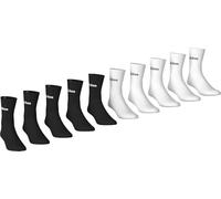 adidas Unisex ESSENTIALS CUSHIONED CREW SOCK 10PP, white/black, 8.5-10