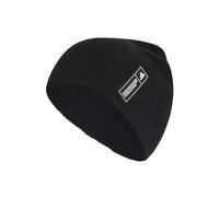 adidas Unisex Essentials Label Beanie Hat, Black/White, S-M