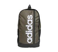 adidas Unisex Essentials Linear Backpack, Olive Strata/Black/White, One size