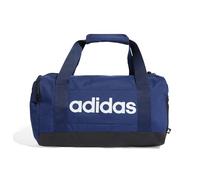 adidas Unisex Essentials Linear Duffel Bag, Dark Blue/White, XS