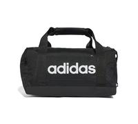 adidas Unisex Essentials Linear Duffel Bag Duffel Bag, Black/Black/White, XS