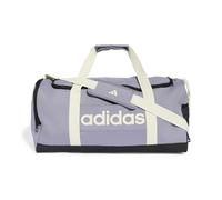 adidas Unisex Essentials Linear Duffel Bag Duffel_Bag, Slate/Ivory, M