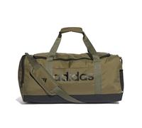 adidas Unisex Essentials Linear Duffel Bag, Olive strata/Black, M