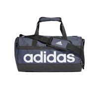 adidas Unisex Essentials Linear Duffel Bag, Shadow Navy/Black/White, XS
