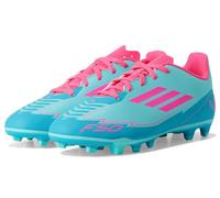 adidas Unisex F50 Club Messi Firm Multi Ground Trainers, Flash Aqua Lucid Pink Lucid Cyan, 4 Big Kid
