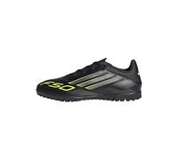 adidas Unisex F50 Club Turf Football Boots, core Black/Iron met./Lucid Lemon, 7.5 UK