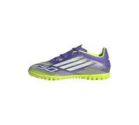 adidas Unisex F50 Club Turf Football Boots, Purple Rush/Cloud White/Lucid Lemon, 9.5 UK