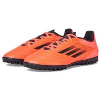 adidas Unisex F50 Club Turf Sneaker, Turbo/Aurora Black/Platin Metallic, 9.5 UK
