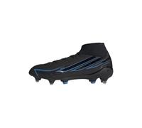 adidas Unisex F50 Hyperfast League Mid Soft Ground Football Boots Shoes, core Black/core Black/Lucid Ray Blue, 5 UK