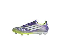 adidas Unisex F50 League Firm Ground Football Boots, Purple Rush/Cloud White/Lucid Lemon, 12 UK